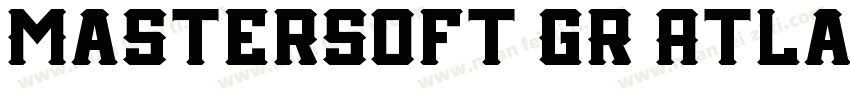 MasterSoft GR Atlantic Italic Regul字体转换